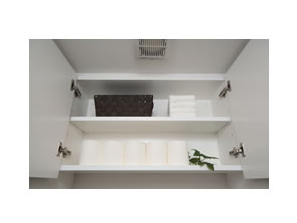 Toilet.  [Tsuto storage] It can accommodate fixtures for toilet, Tsuto storage that can be effectively utilized space.
