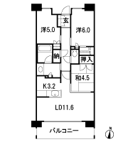 Floor: 3LDK + WIC + N, the area occupied: 68.7 sq m, Price: 31,580,000 yen