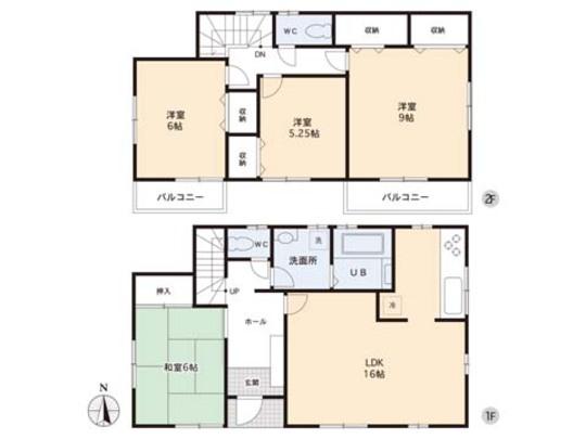 Floor plan. 26.2 million yen, 4LDK, Land area 193.07 sq m , Building area 102.67 sq m floor plan