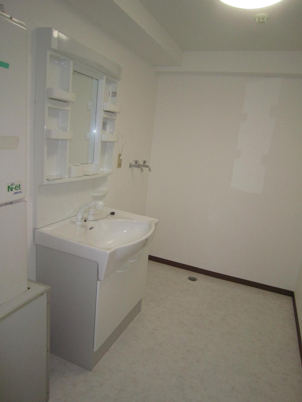 Wash basin, toilet. Interior