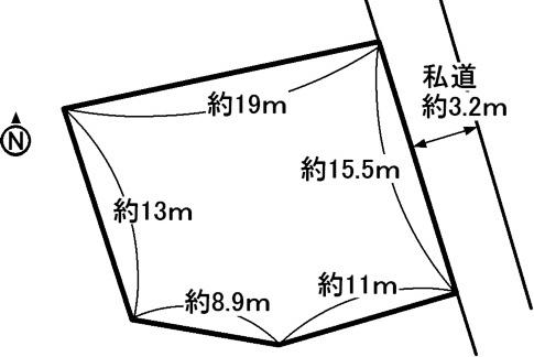 Compartment figure. Land price 4.6 million yen, Land area 303.48 sq m compartment view