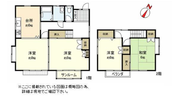 Floor plan. 21.6 million yen, 3LDK, Land area 209.78 sq m , Building area 87.78 sq m