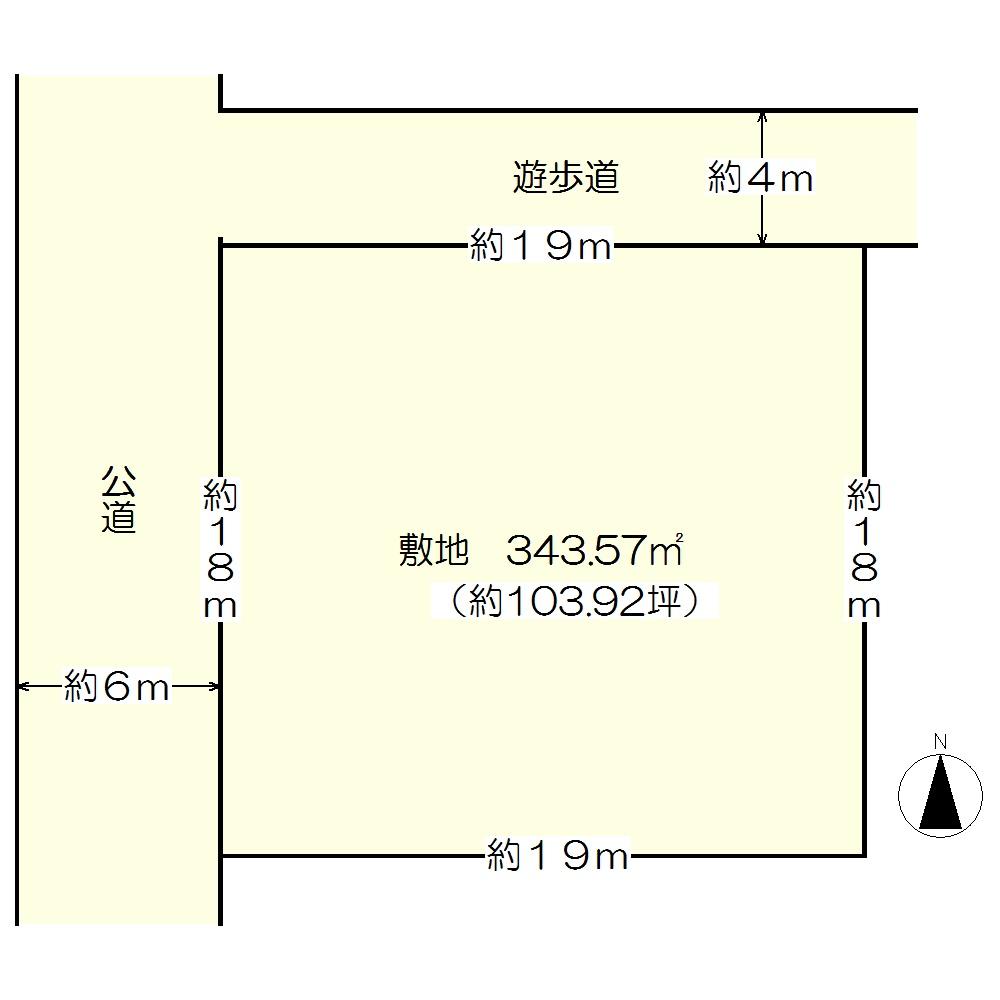 Compartment figure. Land price 11.8 million yen, Land area 373.57 sq m