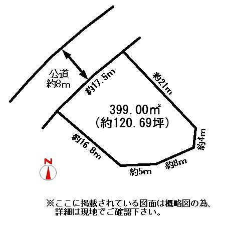 Compartment figure. Land price 2.07 million yen, Land area 399 sq m