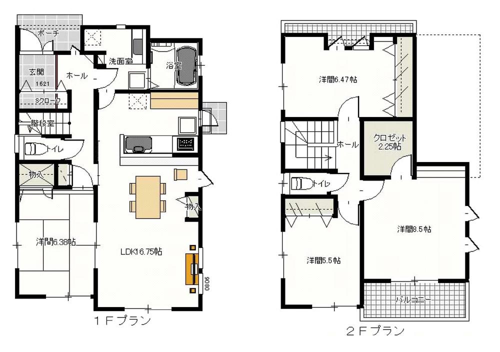 Floor plan. 32,980,000 yen, 4LDK, Land area 161.82 sq m , Building area 108.16 sq m