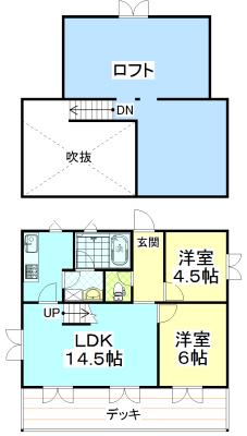 Floor plan. 15 million yen, 2LDK, Land area 389.89 sq m , Building area 87.71 sq m