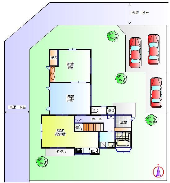 Floor plan. 41,800,000 yen, 5LDK+S, Land area 290.83 sq m , Building area 137.25 sq m