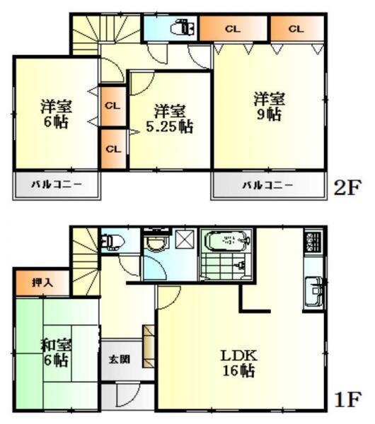 Floor plan. 26.2 million yen, 4LDK, Land area 193.07 sq m , Building area 102.67 sq m