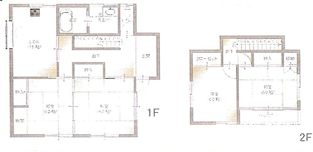 Floor plan. 10 million yen, 4DK, Land area 223.94 sq m , Building area 89 sq m