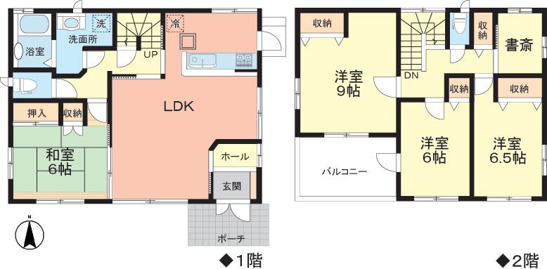Floor plan. 29.5 million yen, 4LDK + S (storeroom), Land area 276.3 sq m , Building area 127.13 sq m