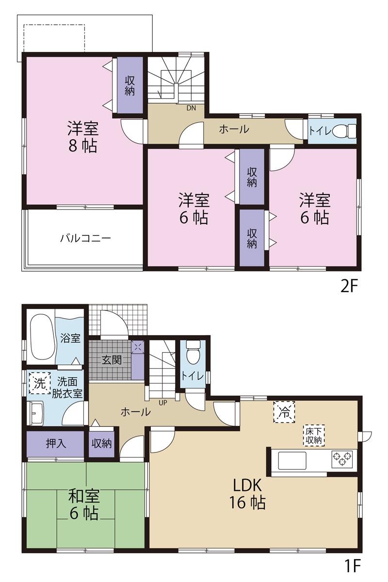 Floor plan. 28.8 million yen, 4LDK, Land area 292.59 sq m , Building area 105.98 sq m