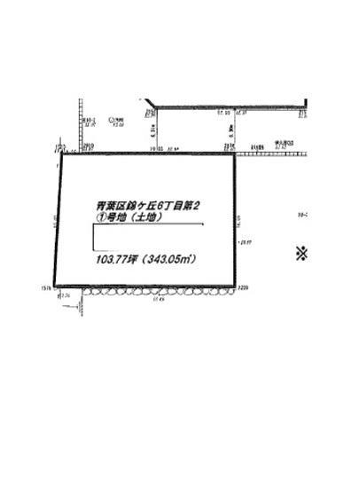 Compartment figure. Land price 18.6 million yen, Land area 343.05 sq m compartment view