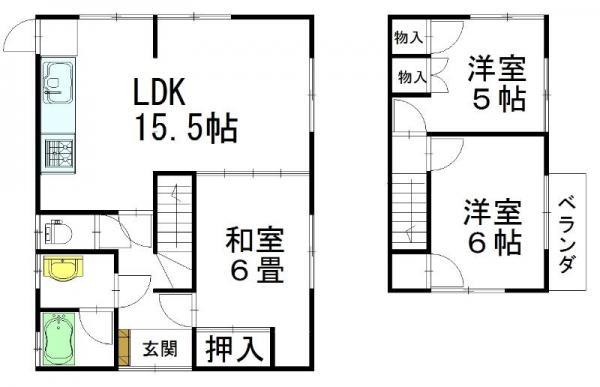 Floor plan. 16.8 million yen, 4DK, Land area 211 sq m , Building area 91 sq m