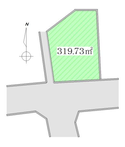 Compartment figure. Land price 8.8 million yen, Land area 319.73 sq m