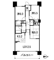 Floor: 3LDK, occupied area: 71.59 sq m, Price: 30,510,000 yen ・ 32,040,000 yen