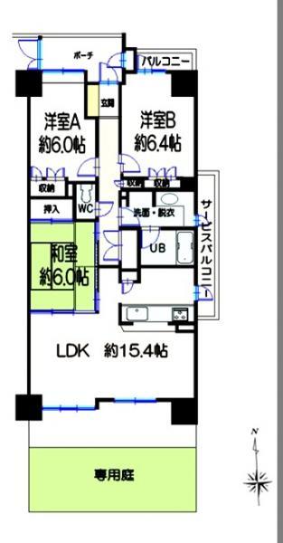 Floor plan. 3LDK+S, Price 24,800,000 yen, Occupied area 76.86 sq m