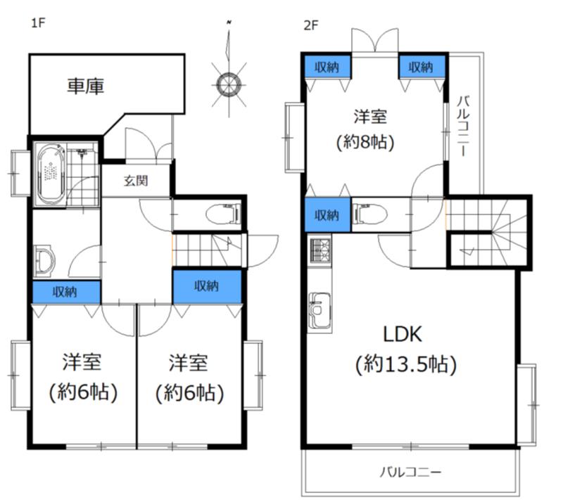 Floor plan. 14 million yen, 3LDK, Land area 106.67 sq m , Building area 81 sq m