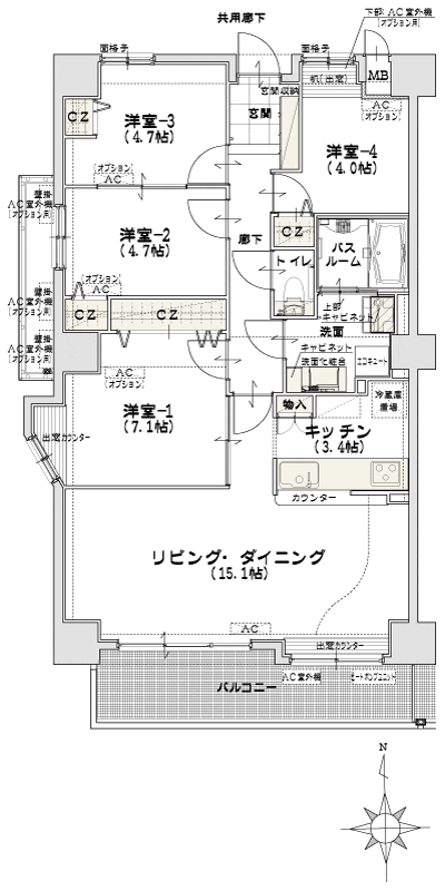 Floor: 4LD ・ K, the occupied area: 85.33 sq m, Price: 25,700,000 yen ~ 29,800,000 yen
