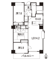 Floor: 3LD ・ K, the occupied area: 85.53 sq m, Price: 24,300,000 yen ~ 28,200,000 yen