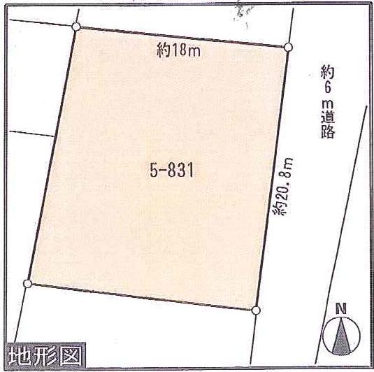 Compartment figure. Land price 1.5 million yen, Land area 380 sq m