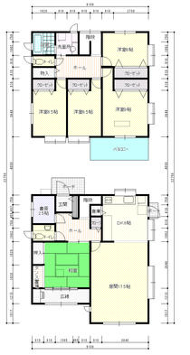 Floor plan. 49 million yen, 5LDK + S (storeroom), Land area 247 sq m , Building area 159.19 sq m