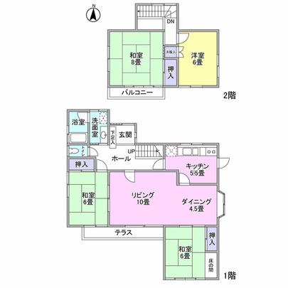 Floor plan. This floor plan 4LDK type