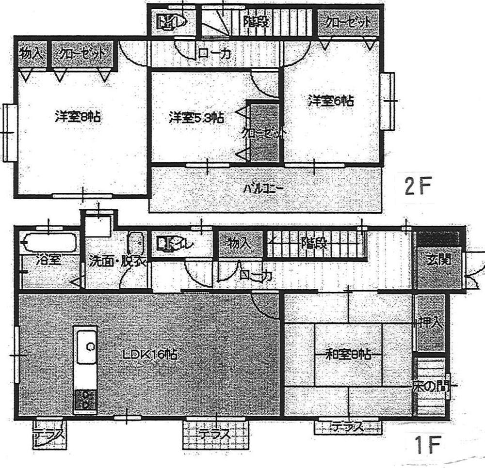Floor plan. 27,800,000 yen, 4LDK, Land area 244.53 sq m , Building area 110.95 sq m