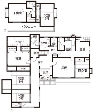 Floor plan. 35 million yen, 6LDK, Land area 680.69 sq m , Building area 206.19 sq m