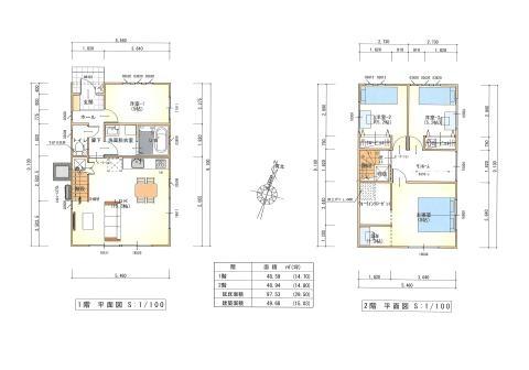 Floor plan. 30.5 million yen, 4LDK, Land area 165.54 sq m , Building area 98.27 sq m