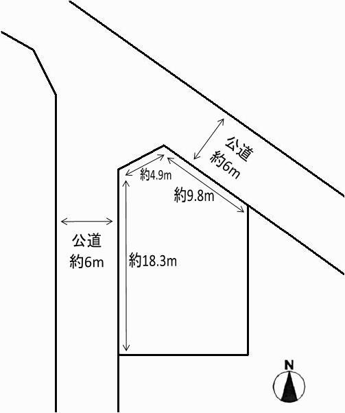 Compartment figure. Land price 6.8 million yen, Land area 226.01 sq m