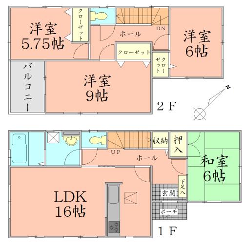Floor plan. 29,800,000 yen, 4LDK, Land area 150.68 sq m , Building area 104.33 sq m
