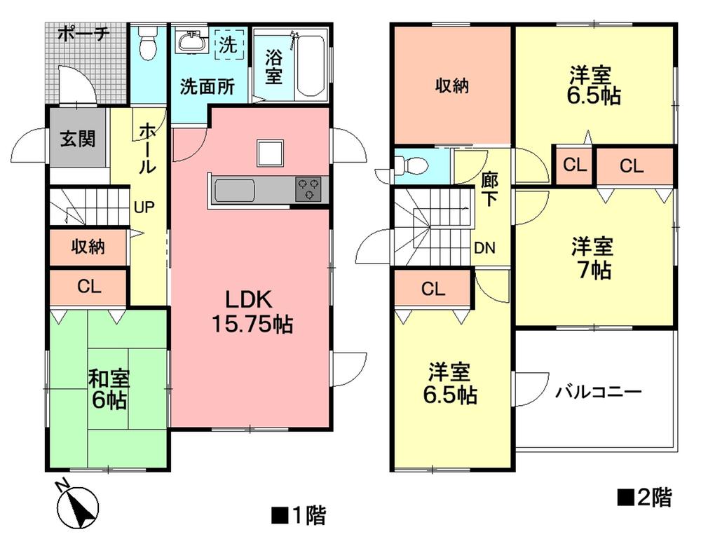 Floor plan. (A Building), Price 30.5 million yen, 4LDK+S, Land area 154.12 sq m , Building area 101.84 sq m