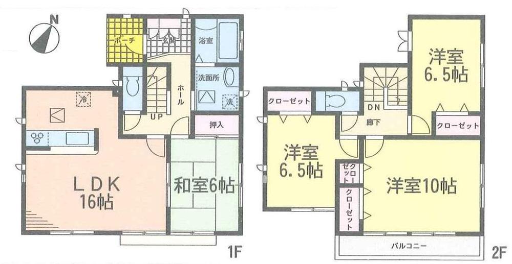 Floor plan. 25,800,000 yen, 4LDK, Land area 151.4 sq m , Building area 106.82 sq m