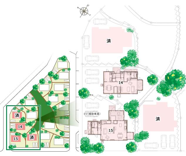 The entire compartment Figure. Compartment Figure / Alley of the curve, By providing a shared open space, A comfortable community