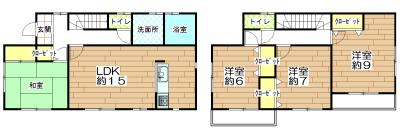 Floor plan. 31,800,000 yen, 4LDK, Land area 158.34 sq m , Building area 104.33 sq m