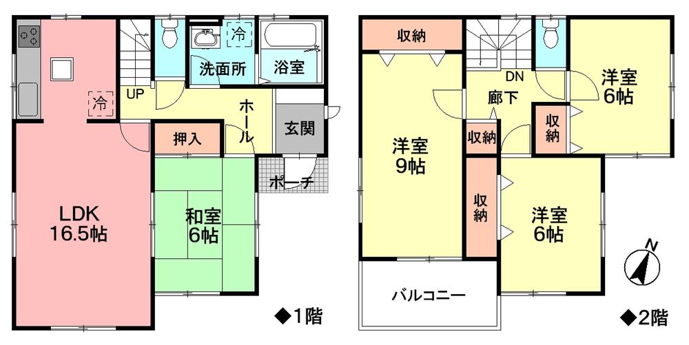 Floor plan. (Building 2), Price 28 million yen, 4LDK, Land area 215.03 sq m , Building area 105.99 sq m