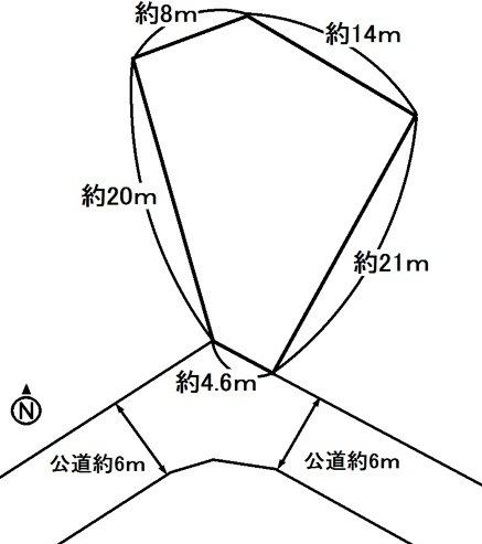 Compartment figure. Land price 18,800,000 yen, Land area 288.63 sq m