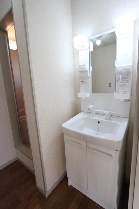 Washroom. Vanity replacement renovation completed