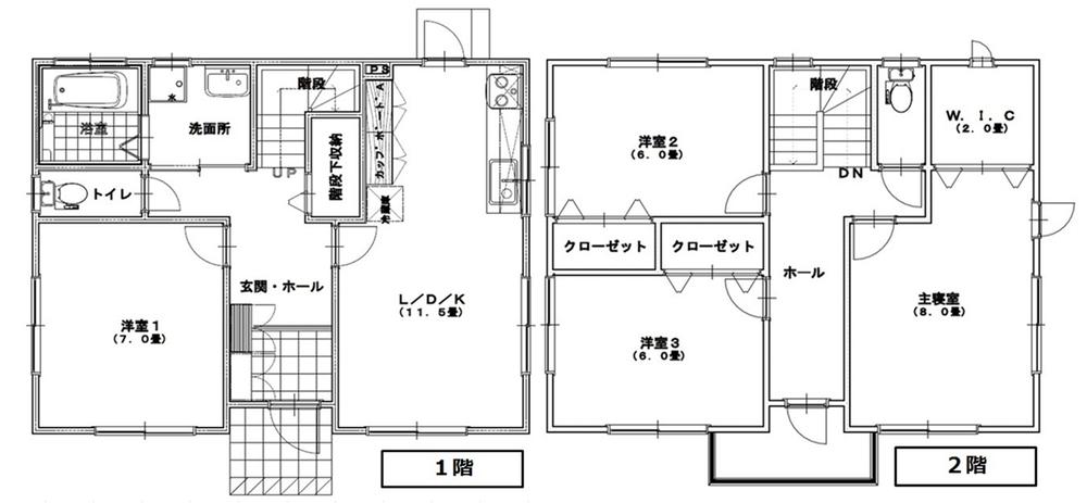 Floor plan. (B Building), Price 28.8 million yen, 4LDK+S, Land area 189.51 sq m , Building area 102.88 sq m