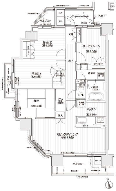 Floor: 3LDK + S, the area occupied: 86.1 sq m, Price: 32,800,000 yen ・ 33,900,000 yen
