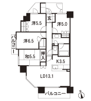 Floor: 4LDK, the area occupied: 86.1 sq m, Price: 34.9 million yen