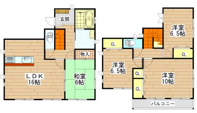 Floor plan. 27,800,000 yen, 4LDK, Land area 151.4 sq m , Building area 32.31 sq m