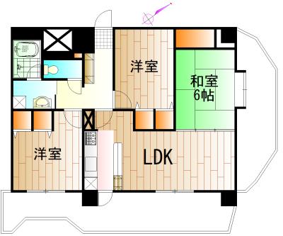 Floor plan. 3LDK, Price 15.8 million yen, Occupied area 82.68 sq m , Balcony area 26 sq m current state priority