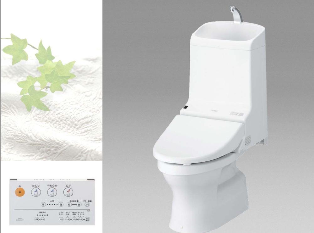 Toilet. And to clean the entire building a common tank-integrated easy to TOTO made Washlet toilet ※ This photograph is an image.