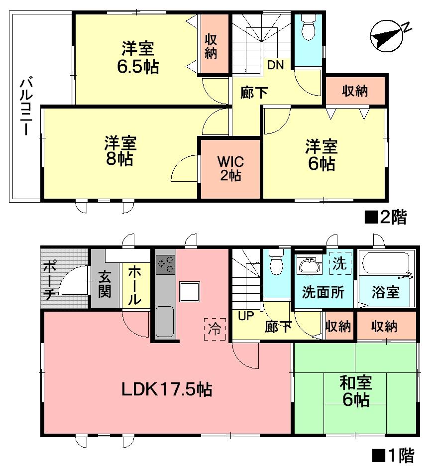 Floor plan. (3 Building), Price 29.5 million yen, 4LDK+S, Land area 155.01 sq m , Building area 105.98 sq m