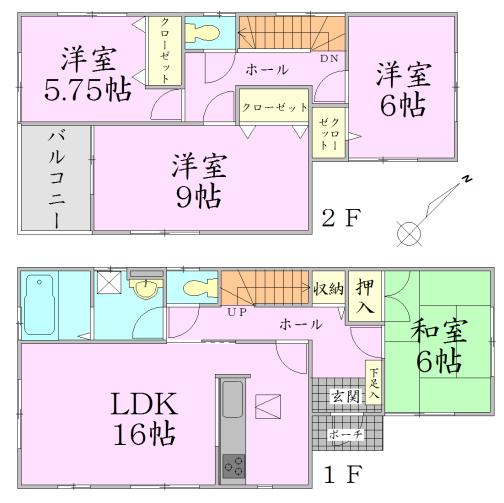 Floor plan. 29,800,000 yen, 4LDK, Land area 150.68 sq m , Building area 104.33 sq m