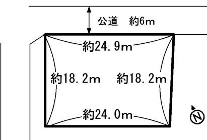 Compartment figure. Land price 10.8 million yen, Land area 444.99 sq m compartment view
