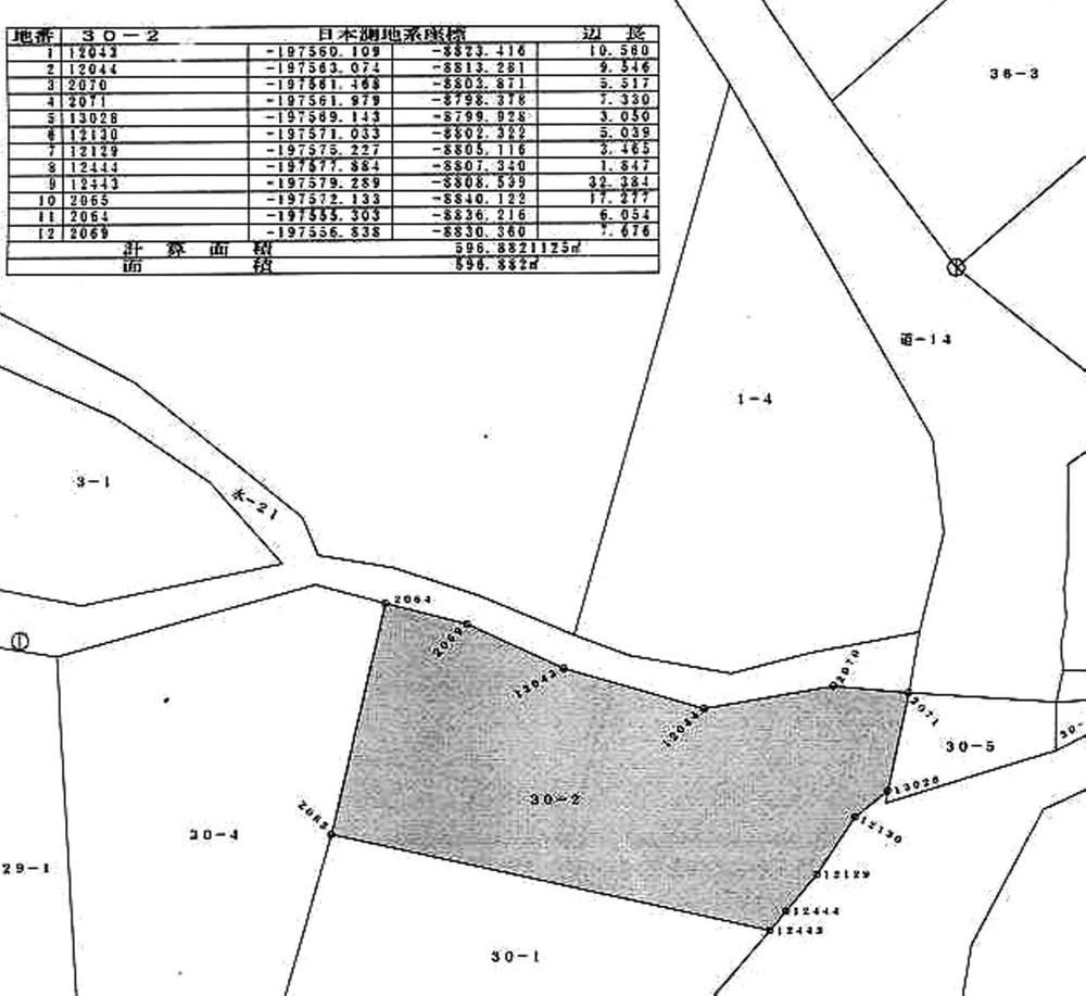 Compartment figure. Land price 14.4 million yen, Land area 596.88 sq m