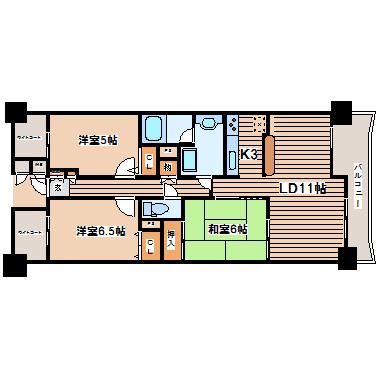 Floor plan. 3LDK, Price 17.8 million yen, Occupied area 70.28 sq m