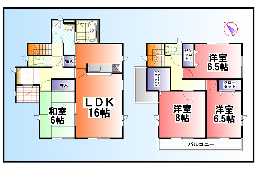 Floor plan. 39,800,000 yen, 4LDK, Land area 139.47 sq m , Building area 106.81 sq m